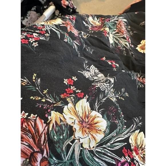 Torrid Floral Butterfly Midi Challis Smocked Tiered Dress Plus Size 4 4X H14068 - Picture 16 of 16